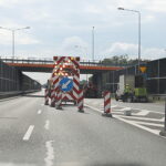 26.07.2023. Kielce. Utrudnienia na trasie ekspresowej S74. Drogowcy prowadzą prace remontowo-naprawcze / Fot. Wiktor Taszłow – Radio Kielce