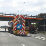 26.07.2023. Kielce. Utrudnienia na trasie ekspresowej S74. Drogowcy prowadzą prace remontowo-naprawcze / Fot. Wiktor Taszłow – Radio Kielce