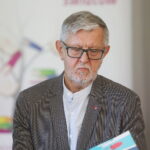 27.07.2023. Kielce. Konferencja prasowa zapowiadająca Festiwal Herlinga-Grudzińskiego. Na zdjęciu Marek Maciągowski - dyrektor OMPiO. / Fot. Wiktor Taszłow - Radio Kielce