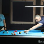 04.07.2023. Kielce. Wakacyjny cykl „Bilardowe Wtorki z Radiem Kielce”. Na zdjęciu: Paweł Golański / Fot. Wiktor Taszłow - Radio Kielce