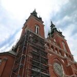 17.07.2023. Kielce. Remont kościoła pod wezwaniem Krzyża Świętego. / Fot. Wiktor Taszłow - Radio Kielce.