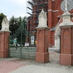 17.07.2023. Kielce. Remont kościoła pod wezwaniem Krzyża Świętego. / Fot. Wiktor Taszłow - Radio Kielce.