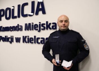 Kielecki policjant wyróżniony przez ministra zdrowia