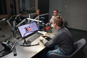 25.07.2023. Radio Kielce. Polityczne Studio Młodych. / Fot. Dionizy Krawczyński - Radio Kielce