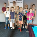 25.07.2023. Bilardowe wtorki z Radiem Kielce. Uczestnicy turnieju dla dzieci / Fot. Rafał Szymczyk – Radio Kielce