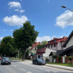 03.07.2023. Kielce. Ulica Ściegiennego. Miejsca, gdzie maja być wymienione latarnie na LED / Fot. Wiktor Taszłow - Radio Kielce