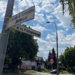 03.07.2023. Kielce. Ulica Ściegiennego. Miejsca, gdzie maja być wymienione latarnie na LED / Fot. Wiktor Taszłow - Radio Kielce