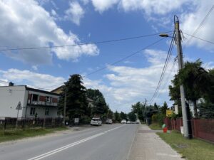 03.07.2023. Kielce. Ulica Piekoszowska. Miejsce, gdzie zostanie ustawiony miernik prędkości / Fot. Wiktor Taszłow - Radio Kielce