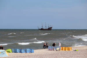 Morze Bałtyckie, plaża, morze, Bałtyk, Ustka / Fot. Robert Felczak – Radio Kielce