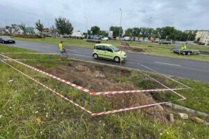 28.07.2023 Kielce. Budowa ITS przy ul. Gosiewskiego w Kielcach / Fot. Wiktor Taszłow