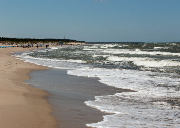Morze Bałtyckie, plaża, morze, Bałtyk, Ustka / Fot. Robert Felczak – Radio Kielce