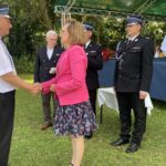 „Stefan” będzie służył w Pełczycach - Radio Kielce 02.07.2023. Pełczyce, Przekazanie wozu dla OSP. Na zdjęciu (od lewej): Zdzisław Sarzyński - prezes OSP Pełczyce, Andrzej Bętkowski - marszałek województwa, poseł Agata Wojtyszek / Fot. Anna Głąb - Radio Kielce