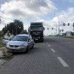 Zderzenie ciężarówki z osobówką
