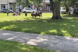 07.07.2023. Kielce. Skwer im. Ireny Sendlerowej / Fot. Jarosław Kubalski - Radio Kielce