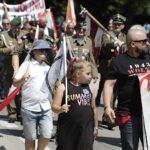 09.07.2023. Kielce. Marsz milczenia w rocznice Rzezi Wołyńskiej. / Fot. Jarosław Kubalski - Radio Kielce.