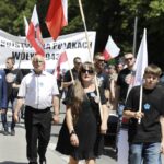 09.07.2023. Kielce. Marsz milczenia w rocznice Rzezi Wołyńskiej. / Fot. Jarosław Kubalski - Radio Kielce.