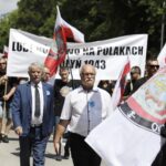 09.07.2023. Kielce. Marsz milczenia w rocznice Rzezi Wołyńskiej. / Fot. Jarosław Kubalski - Radio Kielce.