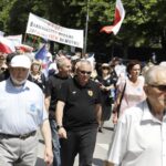09.07.2023. Kielce. Marsz milczenia w rocznice Rzezi Wołyńskiej. / Fot. Jarosław Kubalski - Radio Kielce.