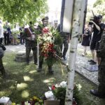 09.07.2023. Kielce. Marsz milczenia w rocznice Rzezi Wołyńskiej. / Fot. Jarosław Kubalski - Radio Kielce.