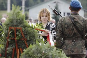 12.07.2023. 80. rocznica pacyfikacji Michniowa. Na zdjęciu: Anna Krupka - wiceminister sportu i turystyki / Fot. Jarosław Kubalski - Radio Kielce