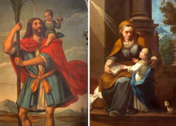 Święty Krzysztof, Święta Anna / Fot. Canva