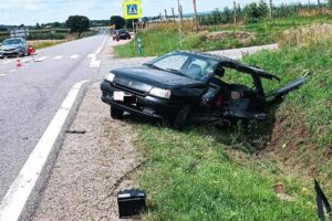 30.07.2023. Goźlice. Wypadek / Fot. policja