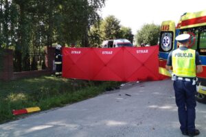 13.08.2023. Kielce. Śmiertelny wypadek / Fot. KM PSP Kielce