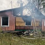 Pożar budynku mieszkalnego