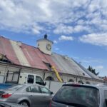 10.08.2023. Staszów. Remont zabytkowego ratusza w Staszowie / Fot. Grażyna Szlęzak - Radio Kielce