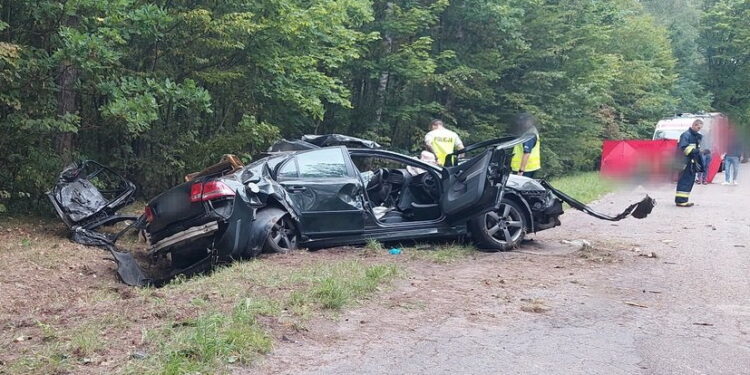 Tragiczny wypadek. Dwie ofiary śmiertelne