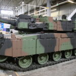 28.08.2023. Kielce. Targi Kielce. Koreański czołg K2, który będzie można zobaczyć podczas XXXI Międzynarodowego Salonu Przemysłu Obronnego / Fot. Wiktor Taszłow – Radio Kielce