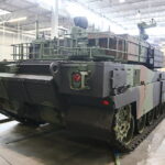 28.08.2023. Kielce. Targi Kielce. Koreański czołg K2, który będzie można zobaczyć podczas XXXI Międzynarodowego Salonu Przemysłu Obronnego / Fot. Wiktor Taszłow – Radio Kielce