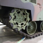 28.08.2023. Kielce. Targi Kielce. Koreański czołg K2, który będzie można zobaczyć podczas XXXI Międzynarodowego Salonu Przemysłu Obronnego / Fot. Wiktor Taszłow – Radio Kielce