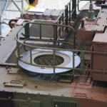 28.08.2023. Kielce. Targi Kielce. Koreański czołg K2, który będzie można zobaczyć podczas XXXI Międzynarodowego Salonu Przemysłu Obronnego / Fot. Wiktor Taszłow – Radio Kielce