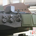 28.08.2023. Kielce. Targi Kielce. Koreański czołg K2, który będzie można zobaczyć podczas XXXI Międzynarodowego Salonu Przemysłu Obronnego / Fot. Wiktor Taszłow – Radio Kielce