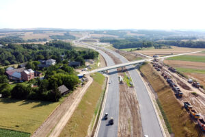 31.07.2023. Budowa trasy S7 Moczydło – Miechów / źródło: s7moczydlo-miechow.pl