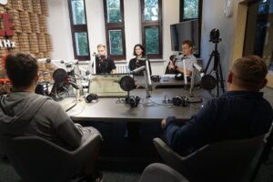 29.08.2023. Radio Kielce. Polityczne Studio Młodych. / Fot. Dionizy Krawczyński - Radio Kielce
