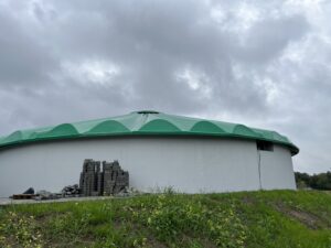 31.08.2023. Bałtów. Rozbudowa oczyszczalni ścieków. / Fot. Patryk Wójcik - Radio Kielce