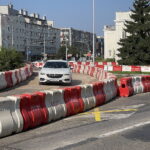 20.08.2023. Kielce. Aleja IX Wieków Kielc z tymczasową organizacją ruchu. / Fot. Wiktor Taszłow - Radio Kielce