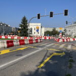 20.08.2023. Kielce. Aleja IX Wieków Kielc z tymczasową organizacją ruchu. / Fot. Wiktor Taszłow - Radio Kielce