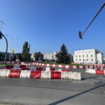 20.08.2023. Kielce. Aleja IX Wieków Kielc z tymczasową organizacją ruchu. / Fot. Wiktor Taszłow - Radio Kielce