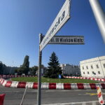 20.08.2023. Kielce. Aleja IX Wieków Kielc z tymczasową organizacją ruchu. / Fot. Wiktor Taszłow - Radio Kielce