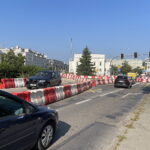 20.08.2023. Kielce. Aleja IX Wieków Kielc z tymczasową organizacją ruchu. / Fot. Wiktor Taszłow - Radio Kielce