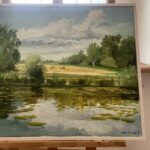 Piękno natury na wystawie w sandomierskim ratuszu - Radio Kielce 26.08.2023. Sandomierz. Wystawa malarstwa Krzysztofa Woźniaka / Fot. Grażyna Szlęzak - Radio Kielce