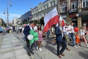 13.08.2023. Kielce. Marsz przedstawicieli Polskiego Stronnictwa Ludowego / Fot. Michał Kita - Radio Kielce