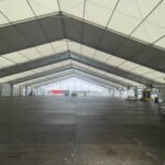 17.08.2023. Kielce. Targi Kielce. Budowa dodatkowej, tymczasowej hali / Fot. Jarosław Kubalski – Radio Kielce