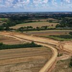 11.08.2023. Budowa obwodnicy Opatowa / Fot. Jarosław Kubalski – Radio Kielce