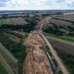 11.08.2023. Budowa obwodnicy Opatowa / Fot. Jarosław Kubalski – Radio Kielce