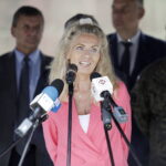 03.08.2023 Kielce. Konferencja prasowa dotycząca koncertu „Polska dziękuje #dobresłowa”. Na zdjęciu sekretarz redakcji Radia Kielce Renata Morąg / Fot. Jarosław Kubalski - Radio Kielce