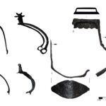 Ostrogi oraz pozostałości elementów uzbrojenia/ źródło: GDDKiA